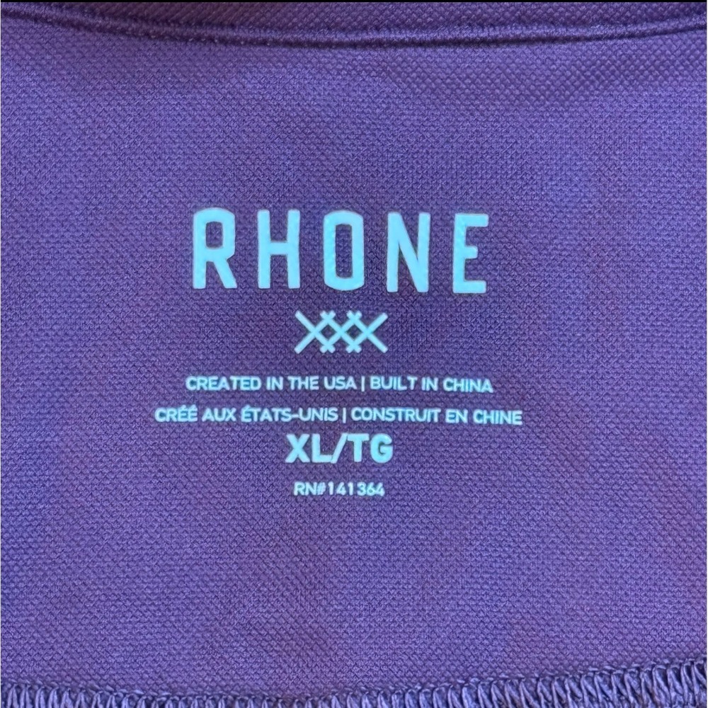 Rhone Red Session Performance 1/4 Zip Golf Pullover Sweatshirt Sweater Men's XL - Picture 4 of 10